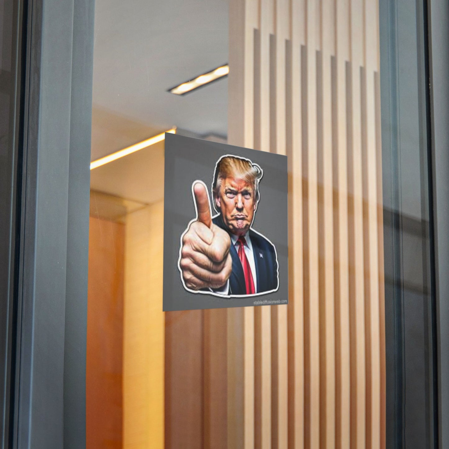 Die-Cut Trump Approval Stickers | Unique Political Decor for Campaigns & Events