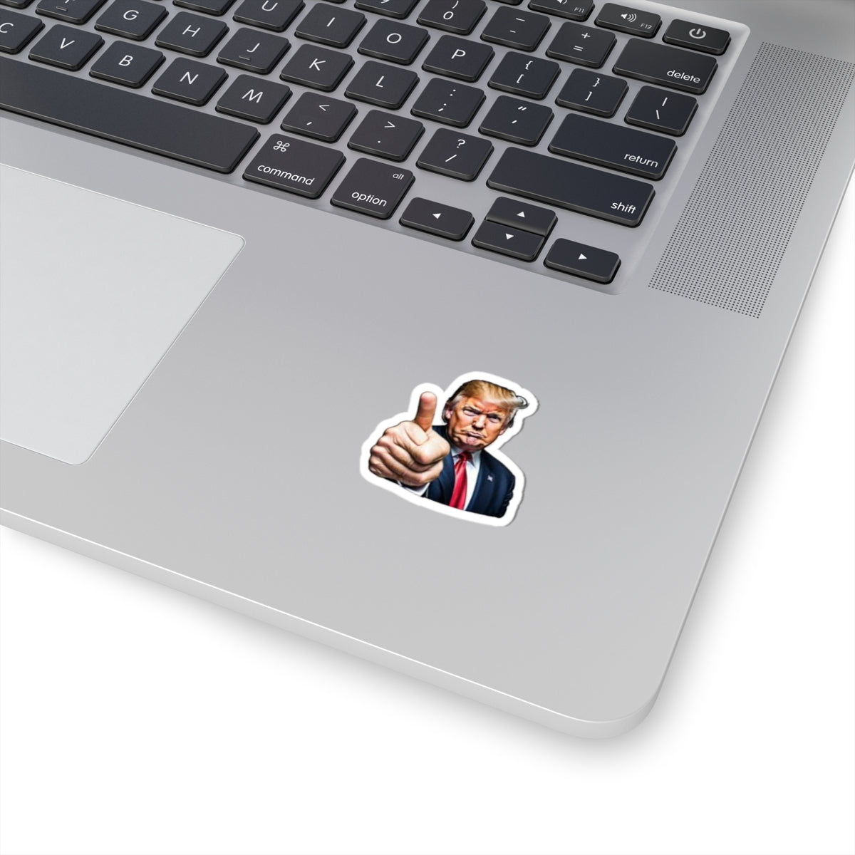 Vintage Political Kiss-Cut Stickers - Trump Thumbs Up Design