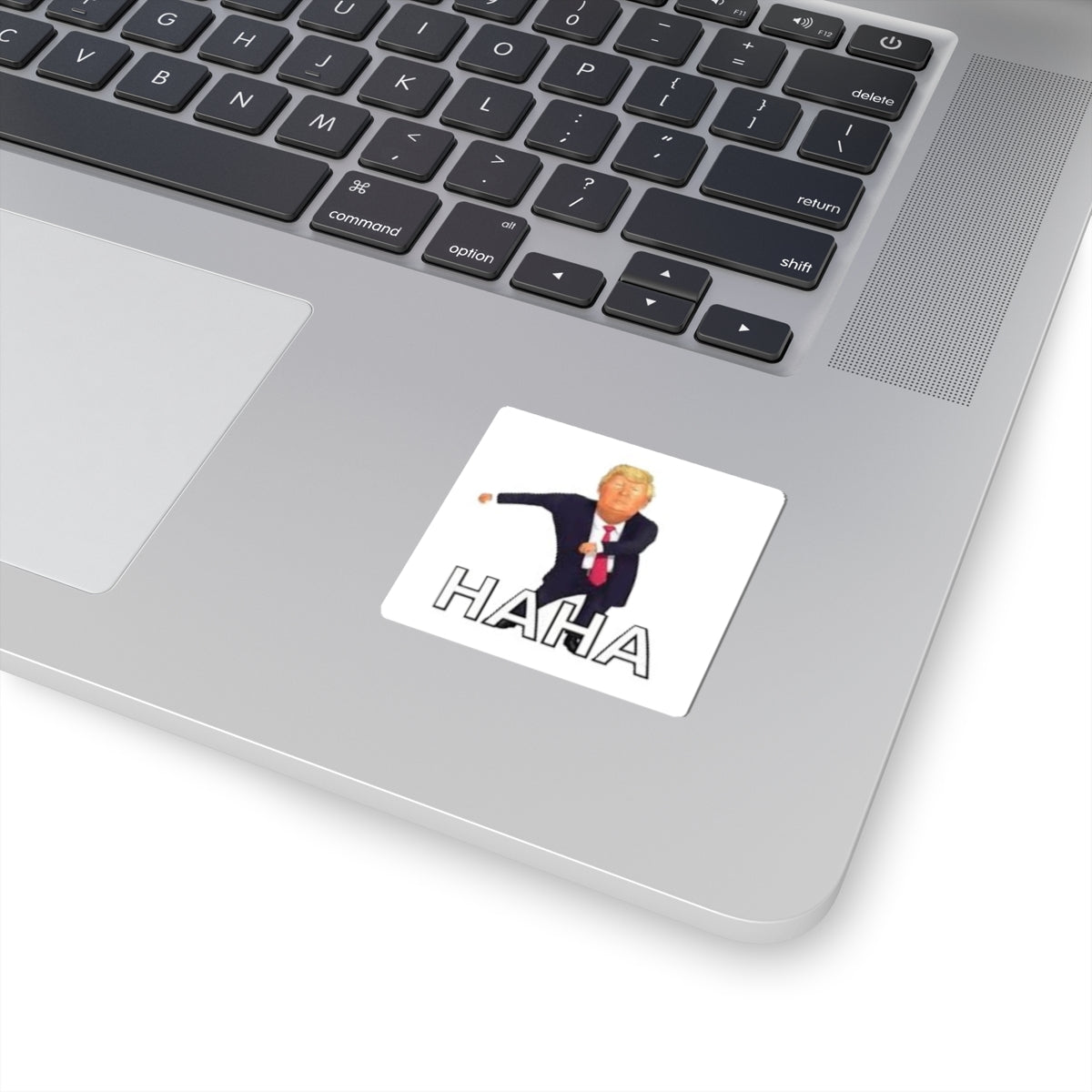 Funny Trump HAHA Kiss-Cut Stickers | Humorous Laptop Decals | Ideal for Gifts & Parties