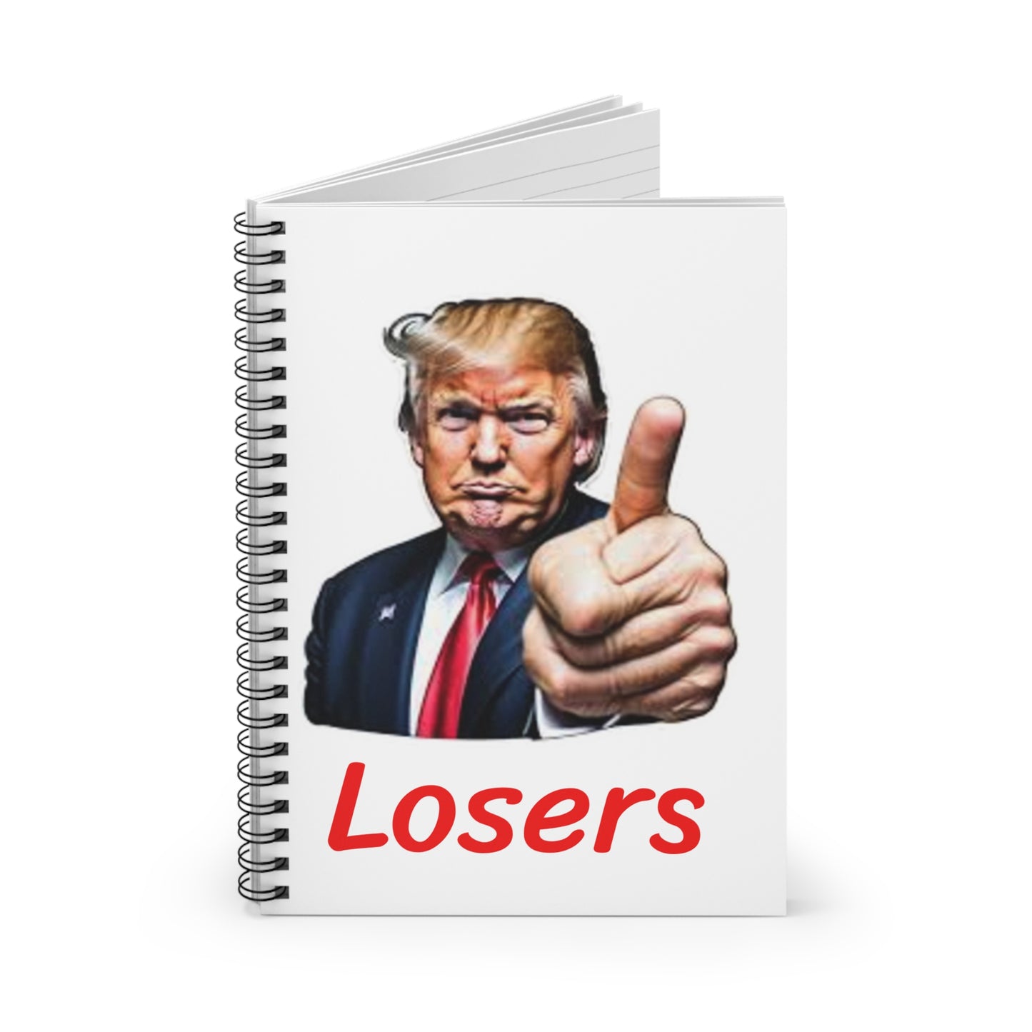 Humorous Spiral Notebook - 'Losers' Design for Every Occasion