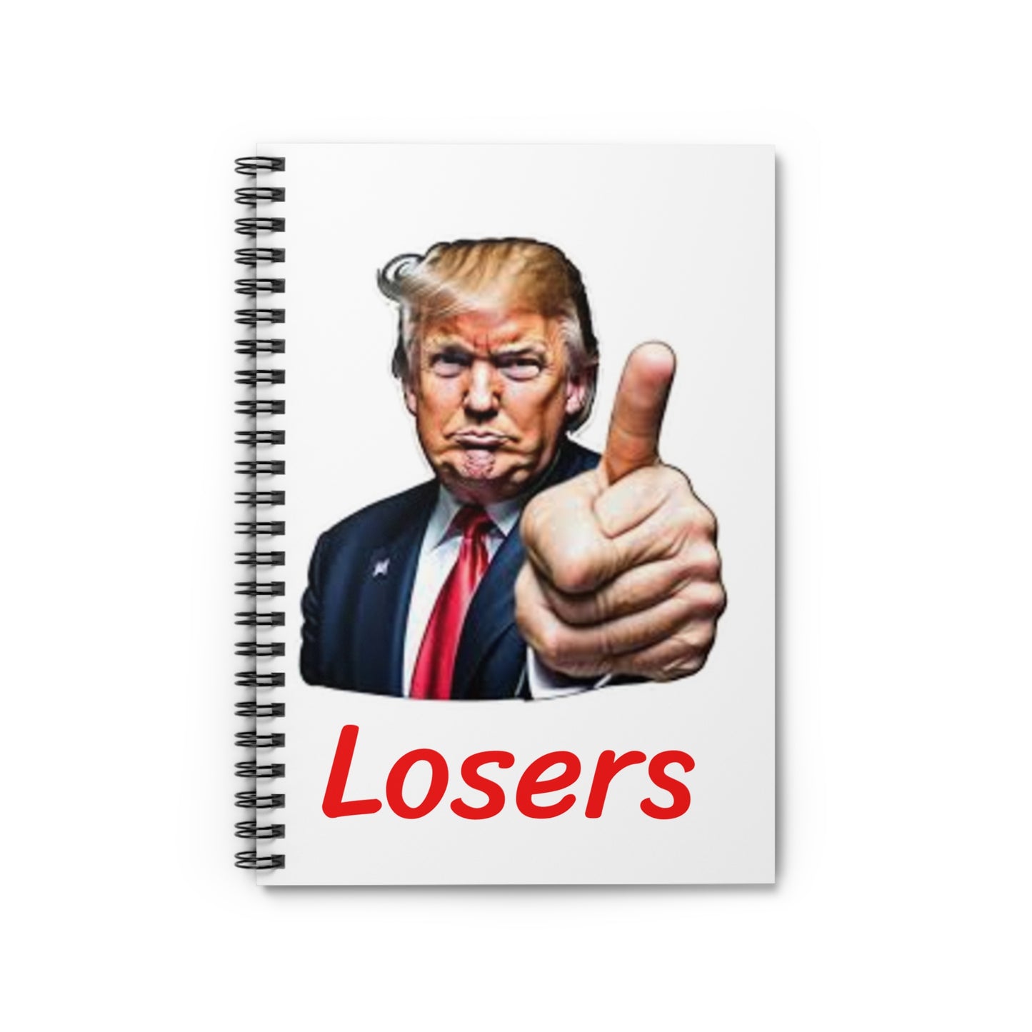 Humorous Spiral Notebook - 'Losers' Design for Every Occasion