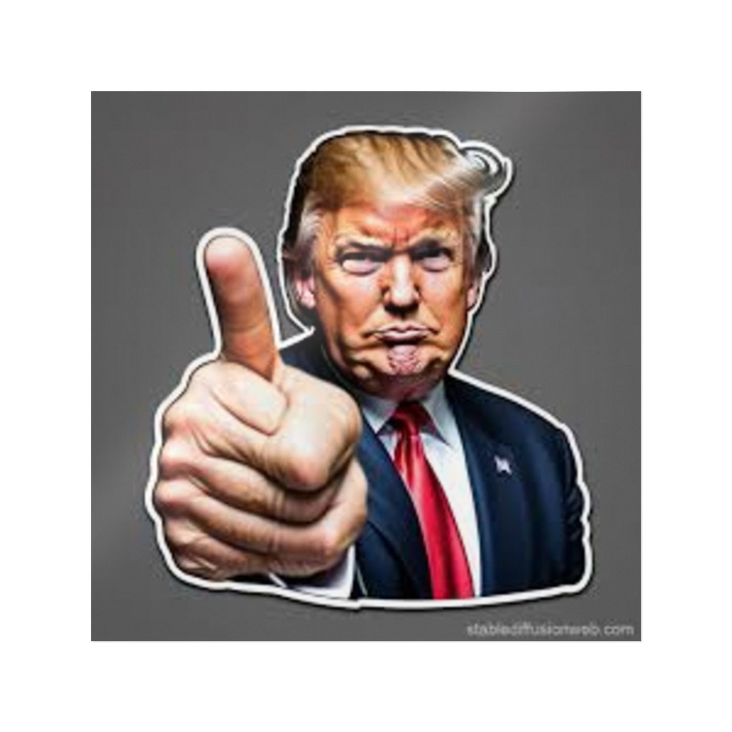 Die-Cut Trump Approval Stickers | Unique Political Decor for Campaigns & Events