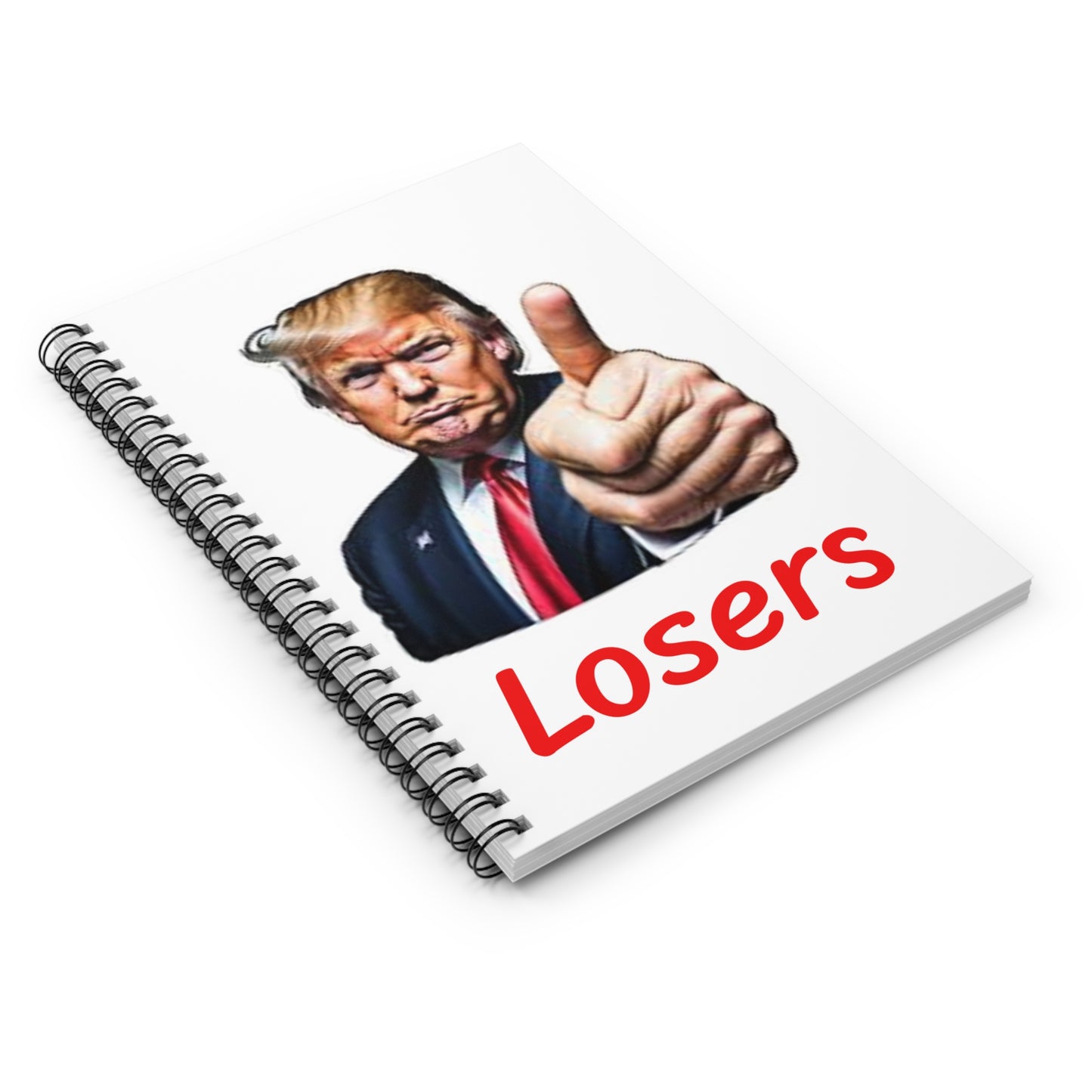 Humorous Spiral Notebook - 'Losers' Design for Every Occasion